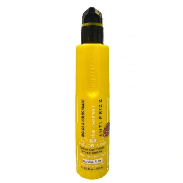 کرم مو فاقد سولفات نانو گلوبال بدون آبکشی زرد Anti-frizz